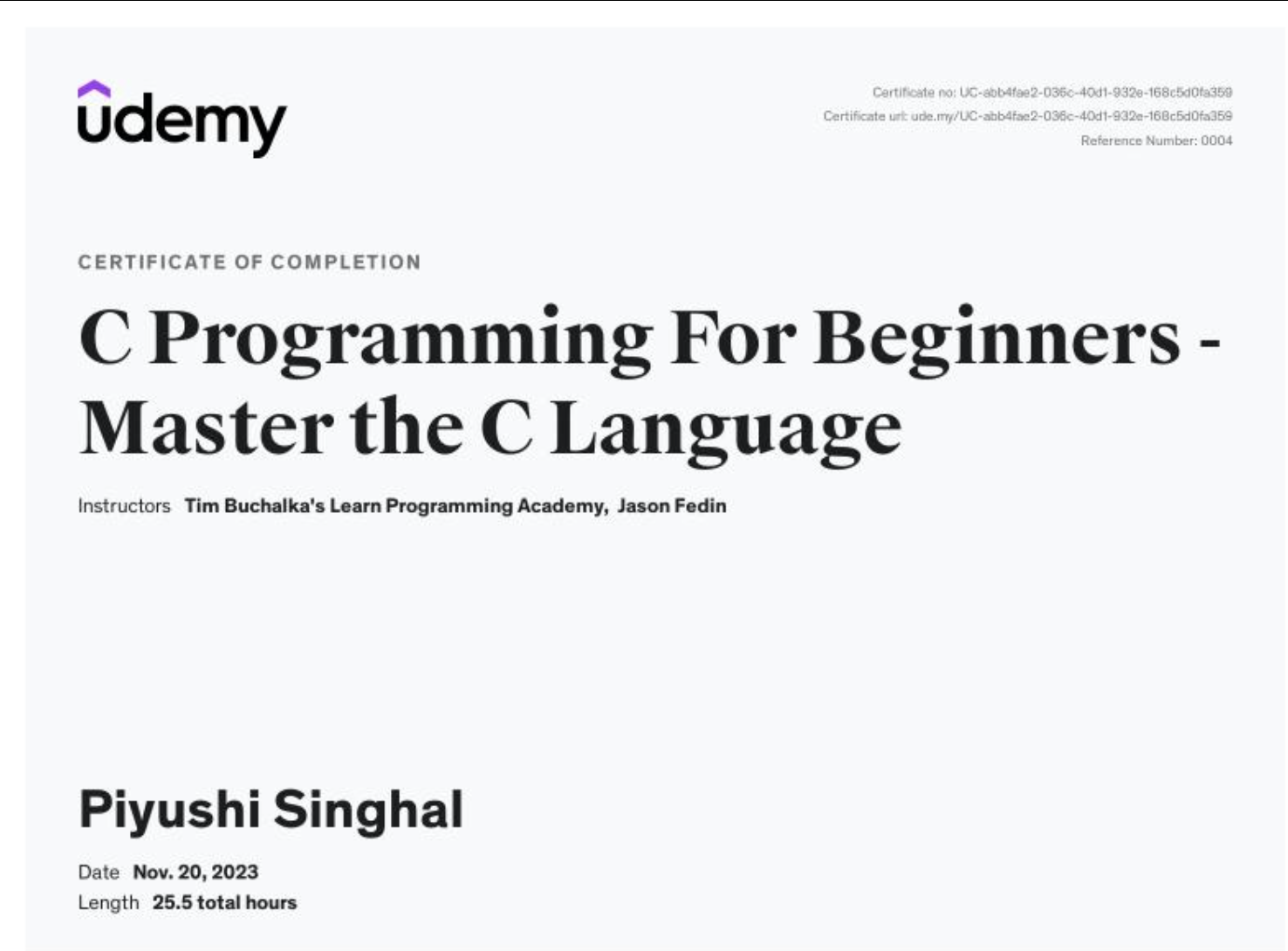 Programming in C